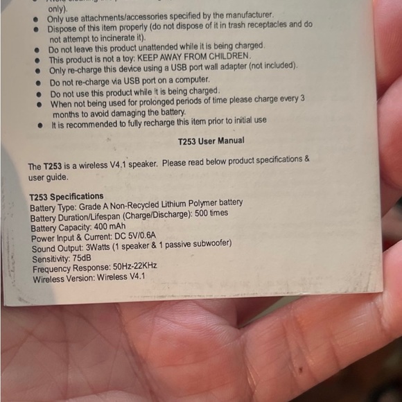 T253 wireless V4.1 speaker - Picture 4 of 4